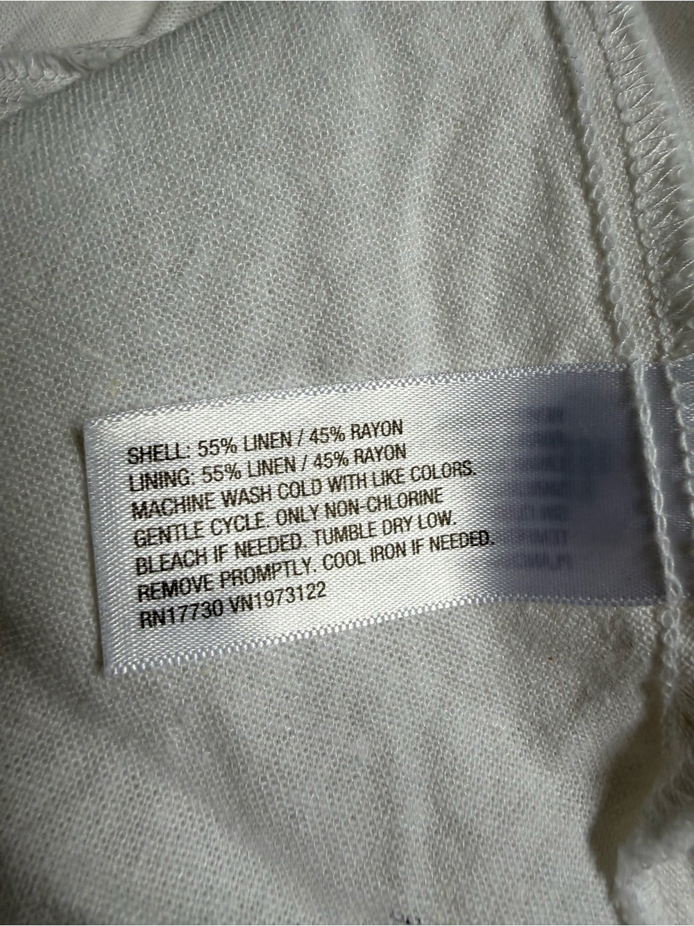 a new day White Linen Low Open Back Spaghetti Strap Maxi Deess - Picture 6 of 6